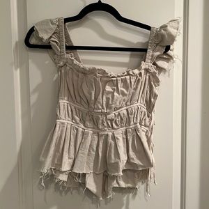 Free People sold out new Claude Corset in Tan S